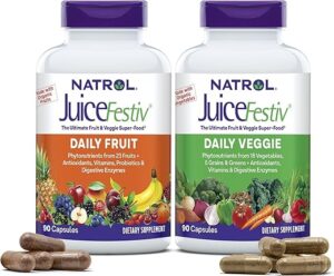 Natrol JuiceFestiv Fruit & Veggie Dietary Supplement, 90 Capsules