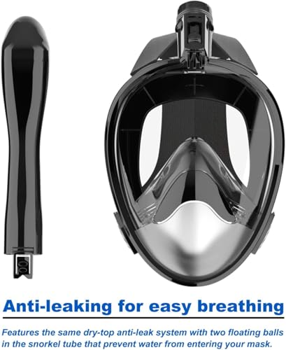 Jwintee Full Face Snorkel Mask, 180° Panoramic View - Image 5