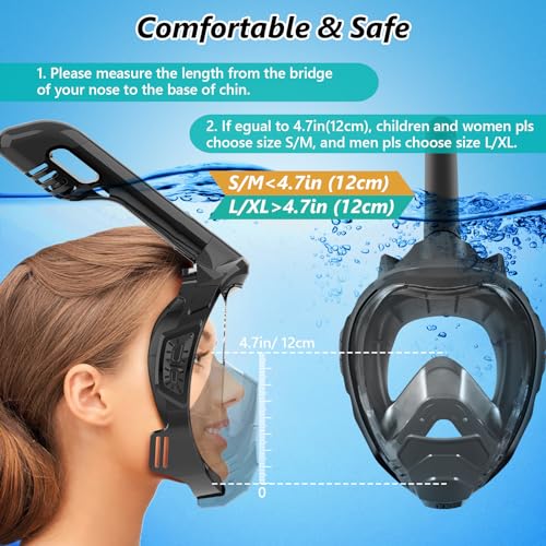 Jwintee Full Face Snorkel Mask With Camera Mount - Image 4