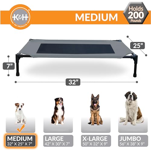 K&H Pet Products Cooling Elevated Dog Bed With Mesh - Image 4