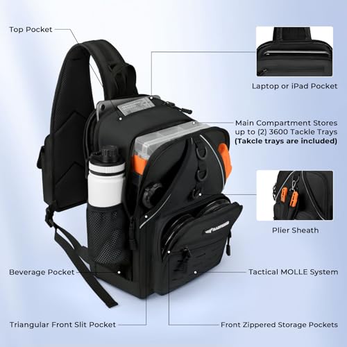 KastKing Karryall Fishing Sling Tackle Bag - Image 4