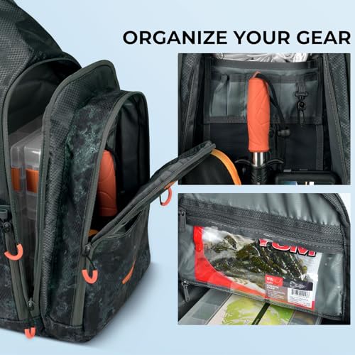KastKing Pond Hopper Sling Fishing Backpack With Tackle Boxes - Image 3