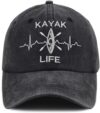 Kueyealp Kayak Embroidered Adjustable Cotton Cap