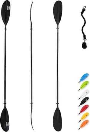 OCEANBROAD Kayak Paddle Alloy Shaft With Leash
