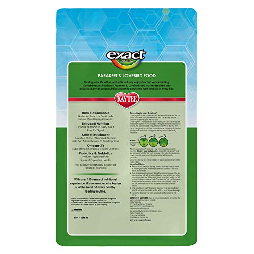 Kaytee Exact Rainbow Parakeet & Lovebird Food - Image 2