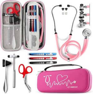Primacare KB-9397-PK Portable Pink Stethoscope Case