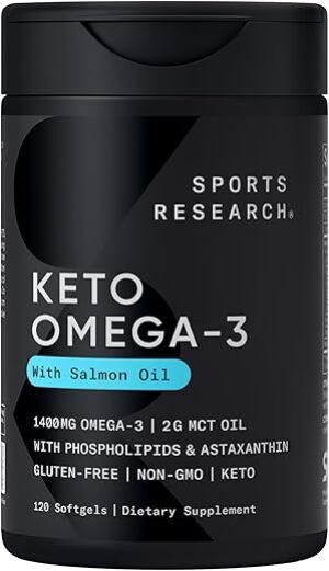 Sports Research Keto Omega Fish Oil with Krill Oil