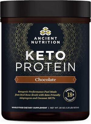 Ancient Nutrition Keto Protein Powder With MCT Oil