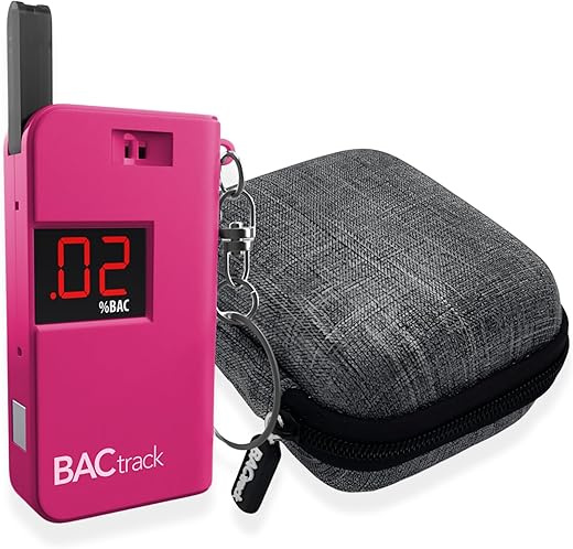 BACtrack Keychain Breathalyzer And Case Bundle
