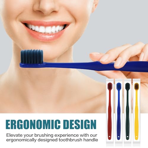 Khrgovd Colorful Disposable Travel Toothbrush Set - Image 5