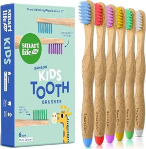 SMARTLIFECO Kids Bamboo Toothbrushes – Extra Soft Bristles