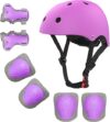 LANOVAGEAR Kids Bike Helmet & Protective Gear Set