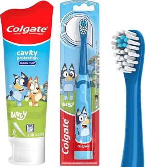 Colgate Kids Bluey Battery Toothbrush Bundle