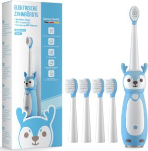 AJELU Kids Electric Toothbrush, 3 Modes, Waterproof