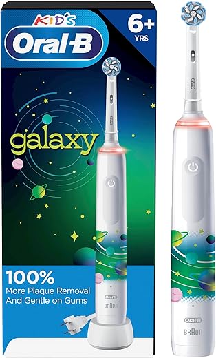 Oral-B Kids Electric Toothbrush With Timer, Galaxy