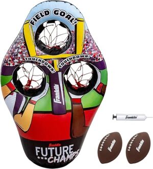 Franklin Sports Kids Football Target Toss Game – Inflatable Football Toy