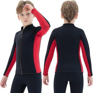 REALON Kids Neoprene Wetsuit Jacket for Water Sports