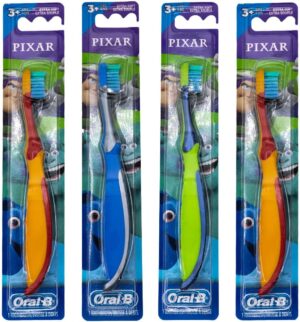 Oral-B Kids Pixar Toothbrush, Extra Soft, Pack Of 4