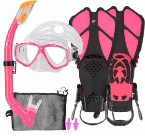 HH HHAO SPORT Kids Snorkel Set With Mask & Fins