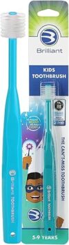 Brilliant Kids Toothbrush Soft Bristles Teal, Ages 5-9