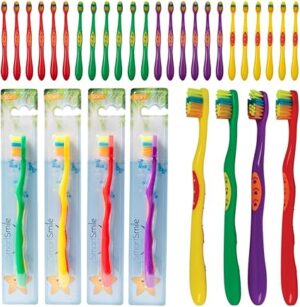SmartSmile Kids Toothbrushes With Animal Paw Prints 21-542