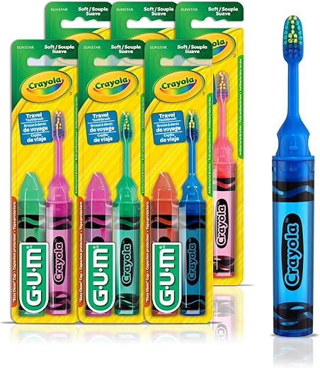 GUM Kids' Travel Toothbrush, Soft, Ages 4+