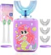 Geacker Kids U Shaped Sonic Toothbrush Mermaid
