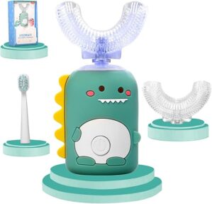 KAQINWX Kids U Shaped Ultrasonic Toothbrush, Rechargeable