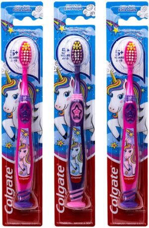 Colgate Kids Unicorn Toothbrush, Suction Cup, Extra Soft