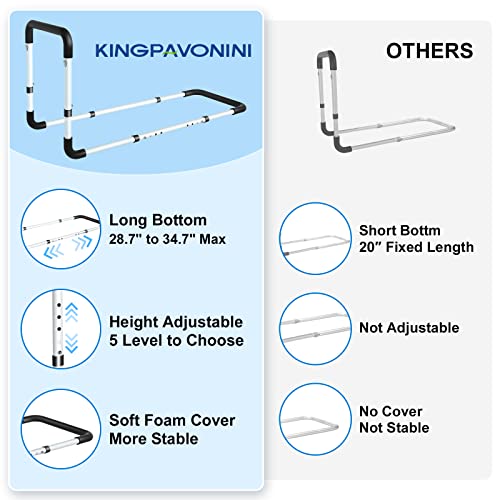 KingPavonini Bed Rails For Elderly Adults - Assist Rail - Image 4