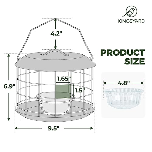 Kingsyard Bluebird Feeder, All Metal, Squirrel Proof - Image 5