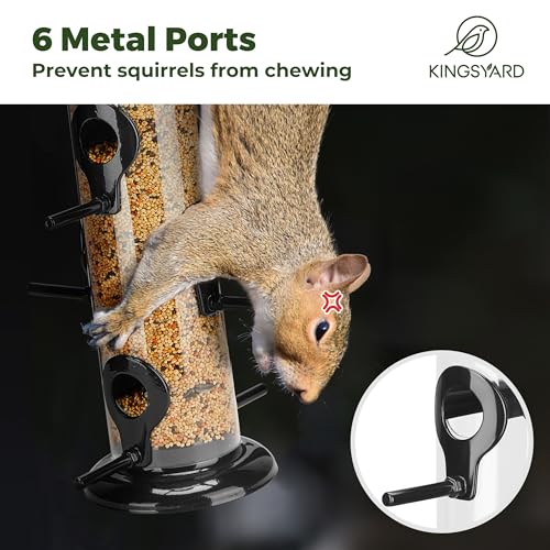 Kingsyard Metal Bird Feeder With 6 Ports - Image 4