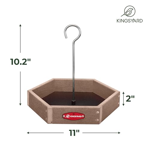 Kingsyard Platform Bird Feeder With Metal Tray - Image 4