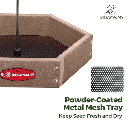 Kingsyard Platform Bird Feeder With Metal Tray - Image 5