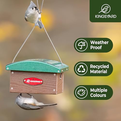 Kingsyard Upside Down Double Suet Feeder, Weatherproof - Image 2
