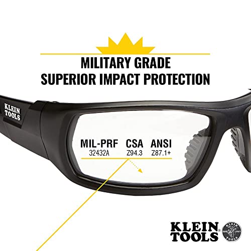 Klein Tools Safety Glasses, Full Frame, Anti-Fog Lens - Image 2