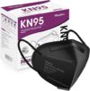 Miuphro KN95 Face Mask 50 Pack, Black
