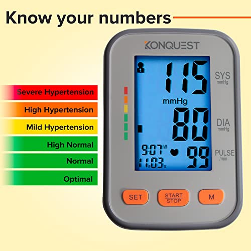 KONQUEST Automatic Upper Arm Blood Pressure Monitor KBP-2704A - Image 4