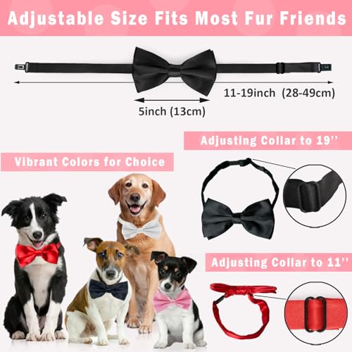 Koolmox Large Adjustable Formal Dog Bowtie Collar - Image 2