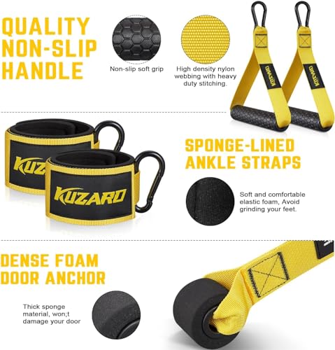 KUZARO Heavy Resistance Bands With Handles - Image 4