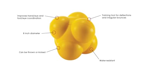 Kwik Goal Soccer Agility Ball Yellow 8-Inch - Image 2