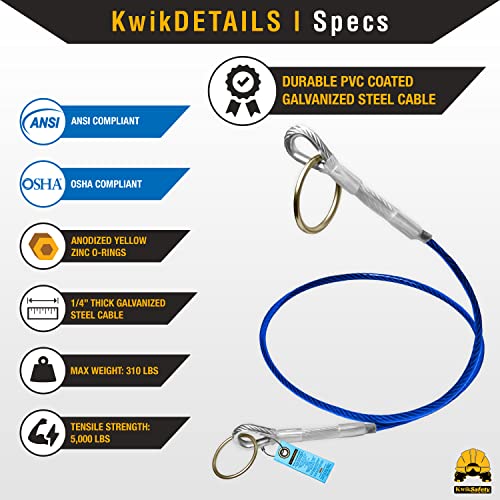 KwikSafety Lemur 6' Cable Anchor Sling Safety - Image 3