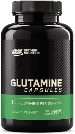 Optimum Nutrition L-Glutamine Muscle Recovery Capsules, 1000mg