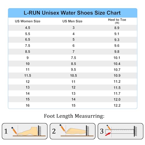 L-RUN Athletic Barefoot Aqua Walking Shoes - Image 3
