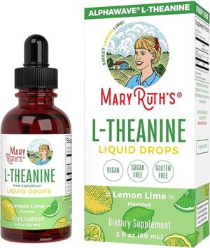MaryRuth Organics L Theanine 200mg Liquid Drops