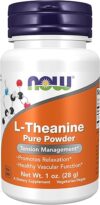 NOW Foods L-Theanine Pure Powder, Tension Management, 1-Ounce