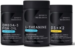 Sports Research L-Theanine Supplement 200mg 60 Softgels