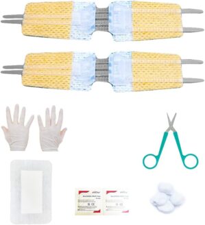 Israeli First Aid Laceration Closure Kit, 10 Piece Set