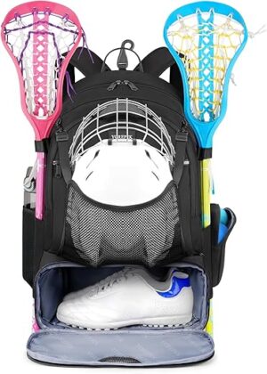 YOREPEK Lacrosse Backpack With Large Capacity