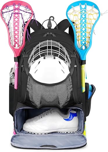YOREPEK Lacrosse Backpack With Large Capacity